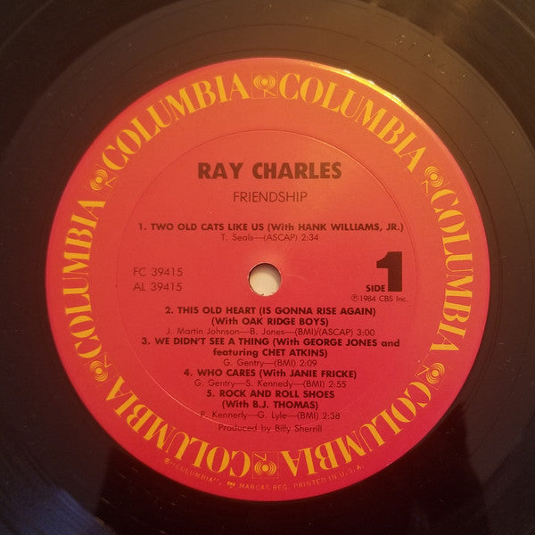 Ray Charles : Friendship (LP,Album,Stereo)