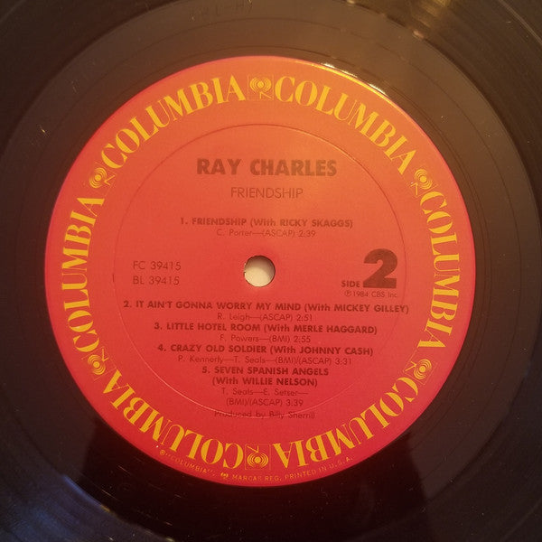 Ray Charles : Friendship (LP,Album,Stereo)