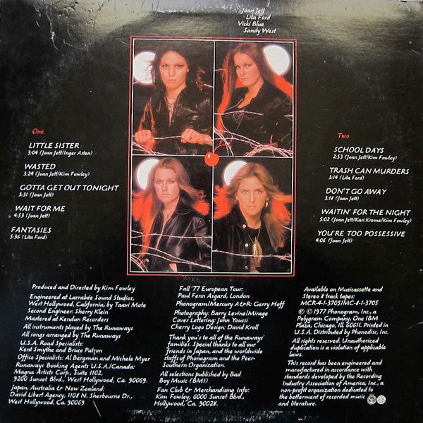 Runaways, The : Waitin' For The Night (LP,Album,Stereo)