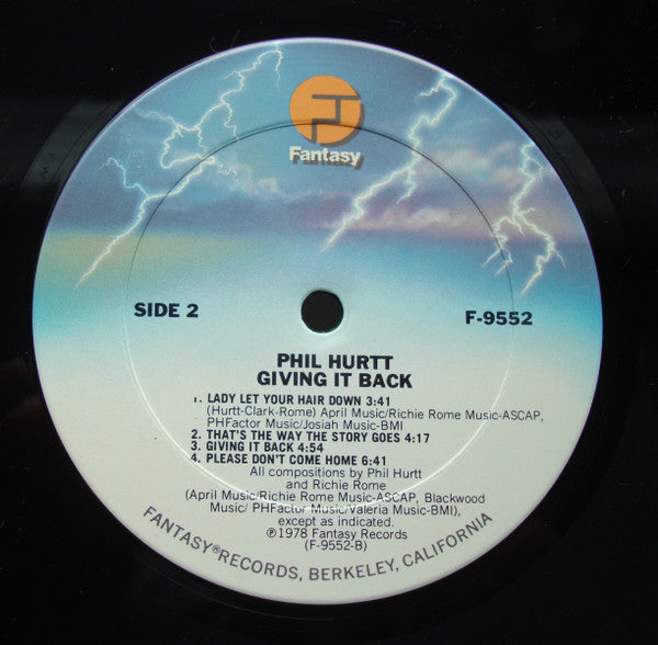 Phil Hurtt : Giving It Back (LP,Album)