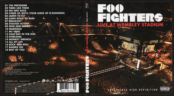 Foo Fighters : Live At Wembley Stadium (Stereo,Multichannel)