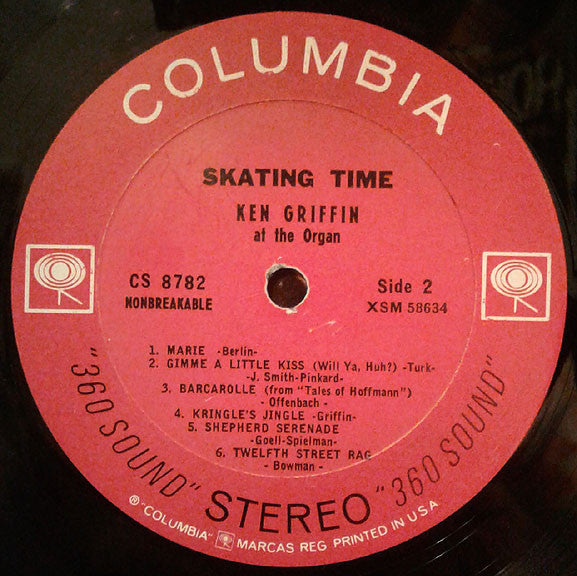 Ken Griffin (2) : Skating Time (LP,Stereo)