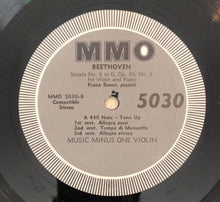 Ludwig van Beethoven, Franz Bauer : Sonatas For Violin And Piano (No. 1 In D / No. 8 In G, Op. 12, No. 1 / Op. 30, No. 3) (LP,Stereo)