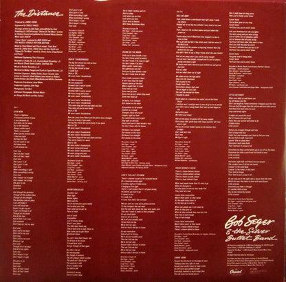 Bob Seger And The Silver Bullet Band : The Distance (LP,Album,Stereo)
