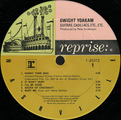 Dwight Yoakam : Guitars, Cadillacs, Etc., Etc. (LP,Album,Stereo)