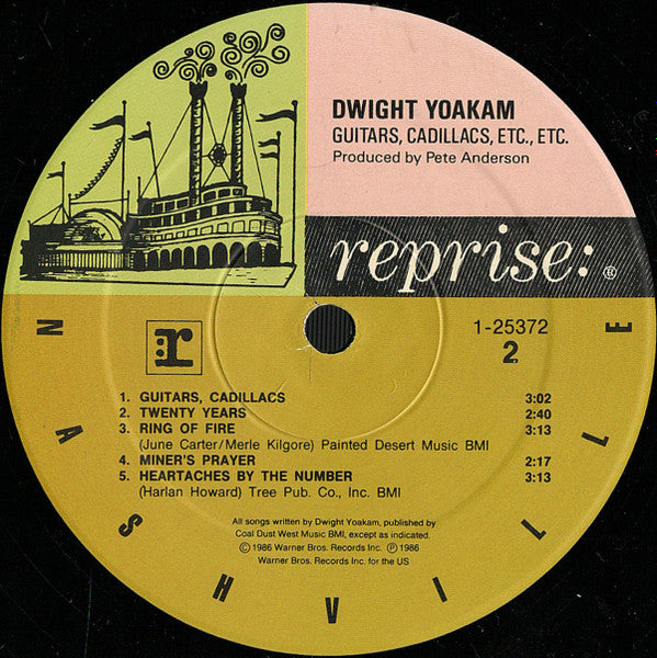 Dwight Yoakam : Guitars, Cadillacs, Etc., Etc. (LP,Album,Stereo)