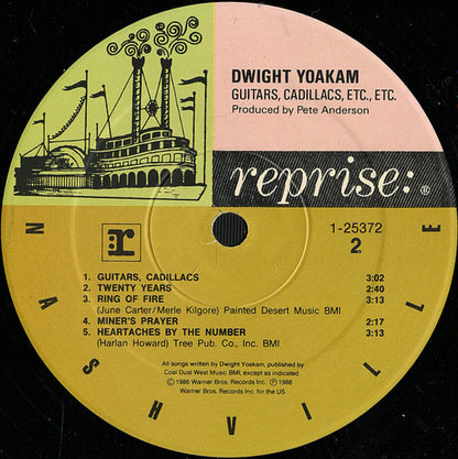 Dwight Yoakam : Guitars, Cadillacs, Etc., Etc. (LP,Album,Stereo)