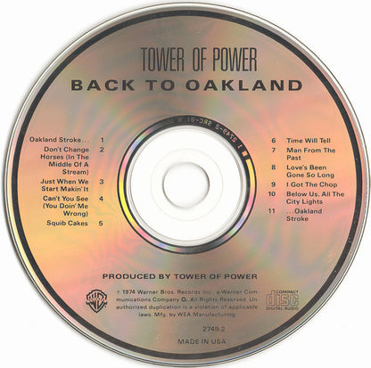 Tower Of Power : Back To Oakland (Album,Reissue)