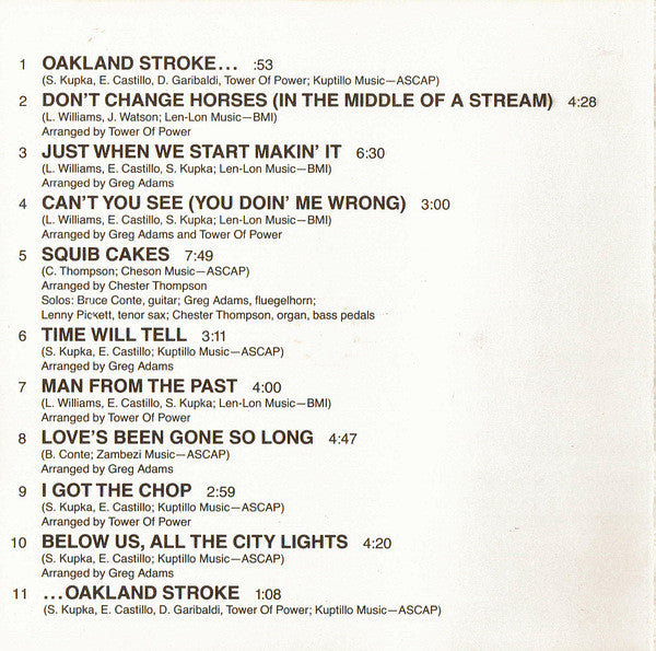 Tower Of Power : Back To Oakland (Album,Reissue)