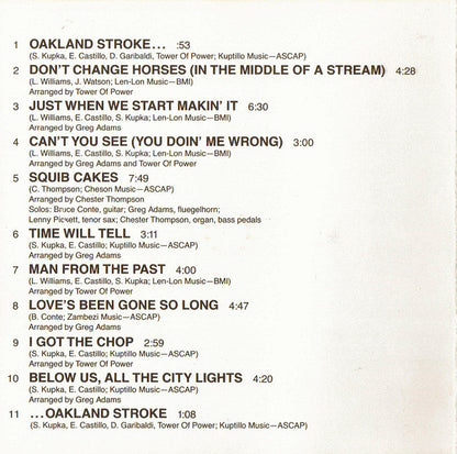 Tower Of Power : Back To Oakland (Album,Reissue)