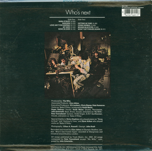 Who, The : Who's Next (LP,Album,Reissue)