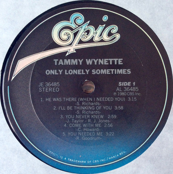Tammy Wynette : Only Lonely Sometimes (LP,Album)