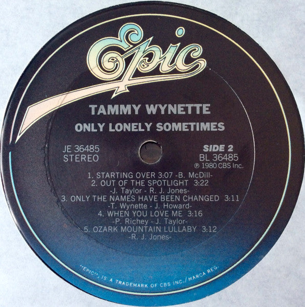 Tammy Wynette : Only Lonely Sometimes (LP,Album)