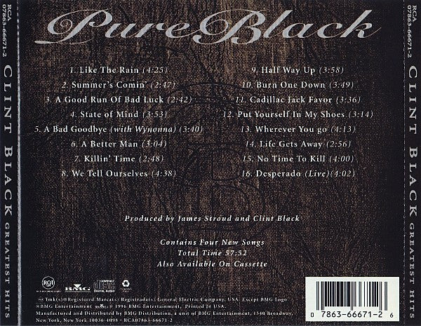 Clint Black : The Greatest Hits (Compilation)