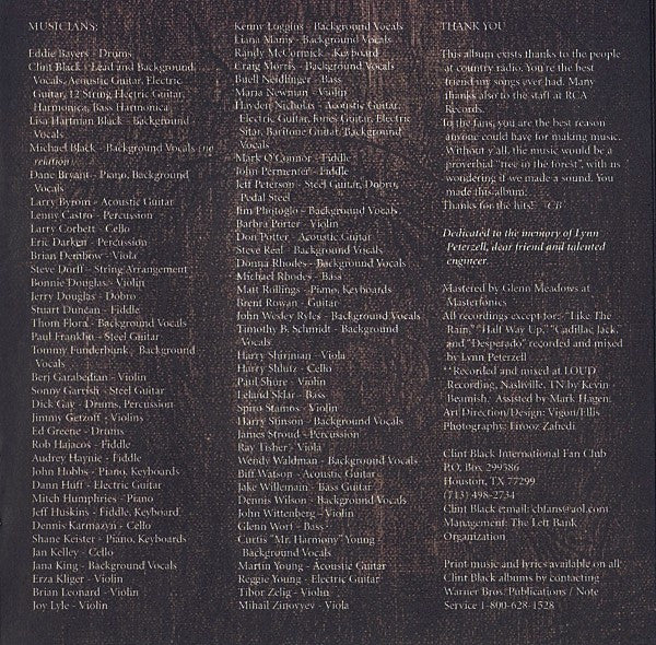 Clint Black : The Greatest Hits (Compilation)