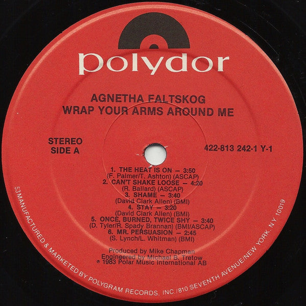 Agnetha Fältskog : Wrap Your Arms Around Me (LP,Album)