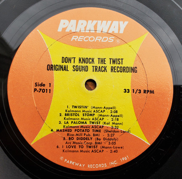 Chubby Checker Also Featuring, Dovells, The, Carroll Brothers, Dee Dee Sharp : Don't Knock The Twist - Original Soundtrack Recording (LP,Misprint,Mono)