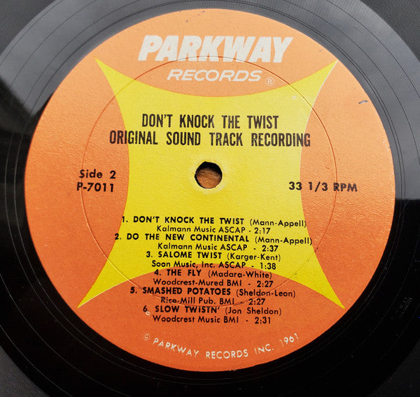 Chubby Checker Also Featuring, Dovells, The, Carroll Brothers, Dee Dee Sharp : Don't Knock The Twist - Original Soundtrack Recording (LP,Misprint,Mono)