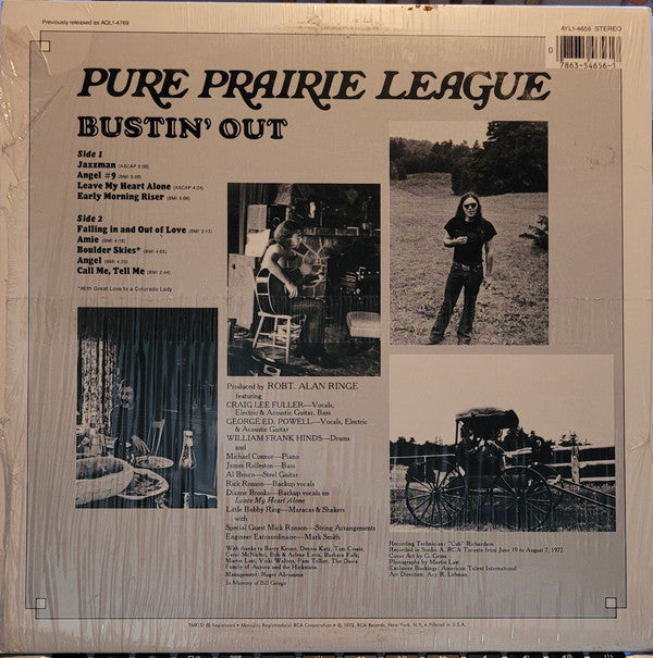 Pure Prairie League : Bustin' Out (LP,Album,Reissue)