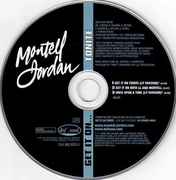 Montell Jordan : Get It On Tonite (Single)