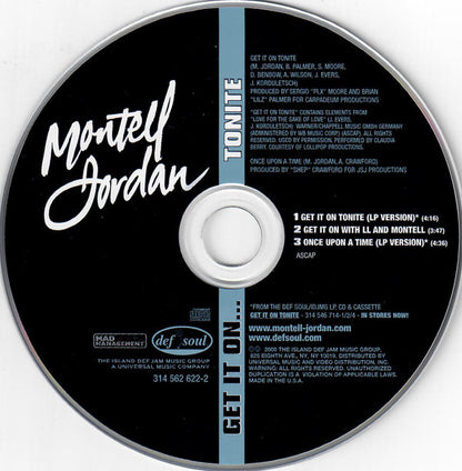 Montell Jordan : Get It On Tonite (Single)