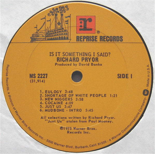 Richard Pryor : ...Is It Something I Said? (LP,Album)