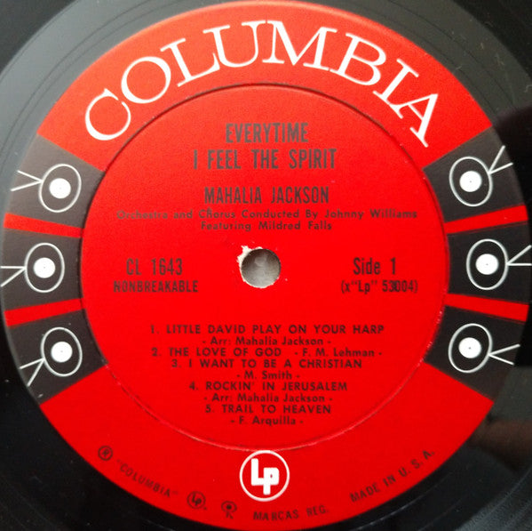 Mahalia Jackson : Everytime I Feel The Spirit (LP,Album,Mono)