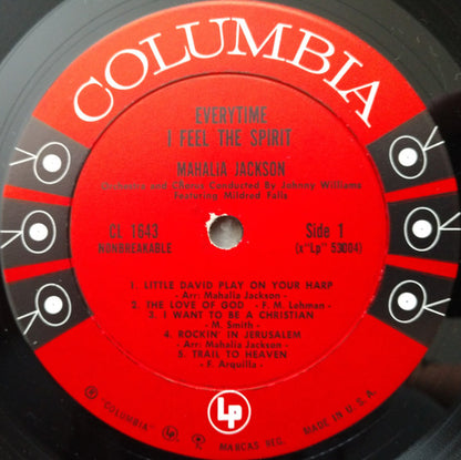 Mahalia Jackson : Everytime I Feel The Spirit (LP,Album,Mono)