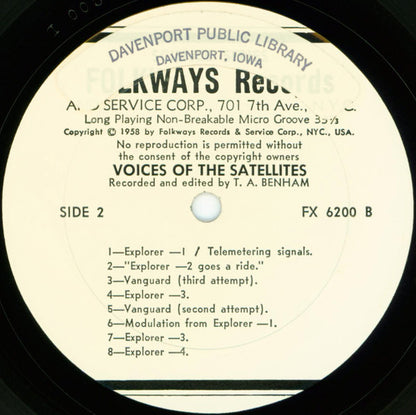 No Artist : Voices Of The Satellites (LP,Reissue)