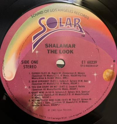 Shalamar : The Look (LP,Album,Club Edition)