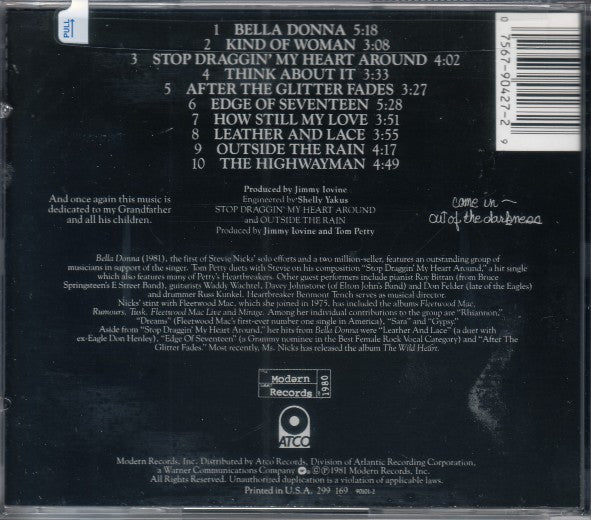 Stevie Nicks : Bella Donna (Album,Repress)