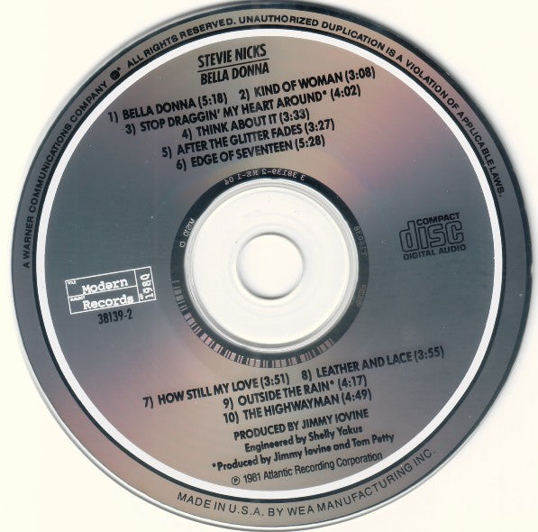 Stevie Nicks : Bella Donna (Album,Repress)