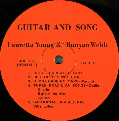 Lauretta Young & Bunyan Webb : Guitar & Song (LP,Stereo)