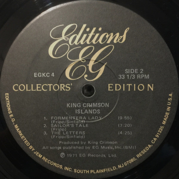 King Crimson : Islands (LP,Album,Reissue)