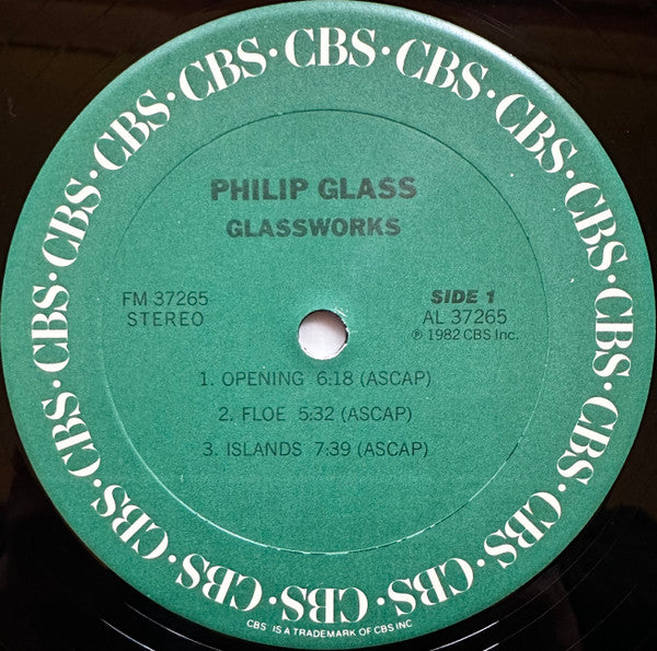 Philip Glass : Glassworks (LP,Album)
