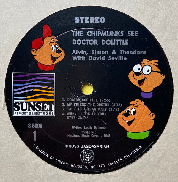 Chipmunks, The : The Chipmunks See Doctor Dolittle (LP,Album)