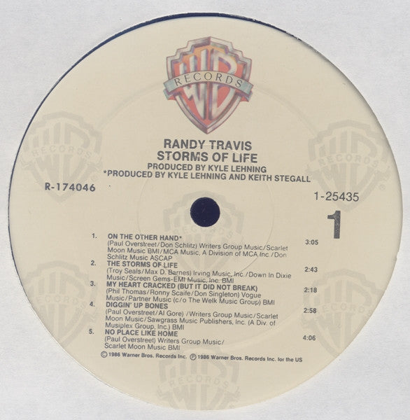 Randy Travis : Storms Of Life (LP,Album,Club Edition)