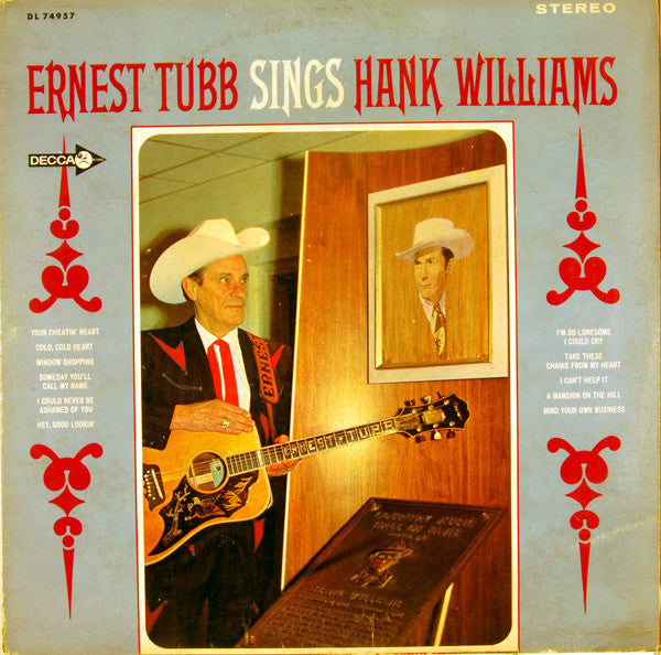 Ernest Tubb : Ernest Tubb Sings Hank Williams (LP,Album)