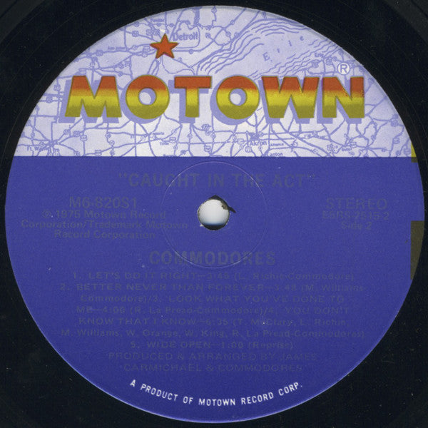 Commodores : Caught In The Act (LP,Album)