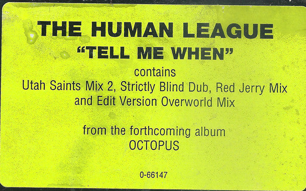 Human League, The : Tell Me When (12",33 ⅓ RPM)