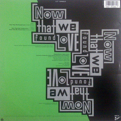 Heavy D. & The Boyz : Now That We Found Love (12",Single,33 ⅓ RPM)