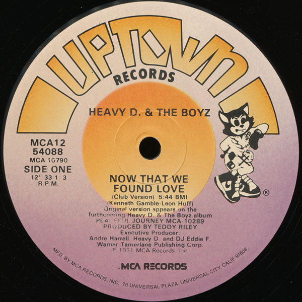 Heavy D. & The Boyz : Now That We Found Love (12",Single,33 ⅓ RPM)