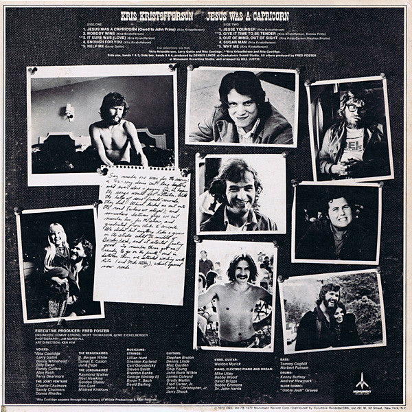 Kris Kristofferson : Jesus Was A Capricorn (LP,Album)