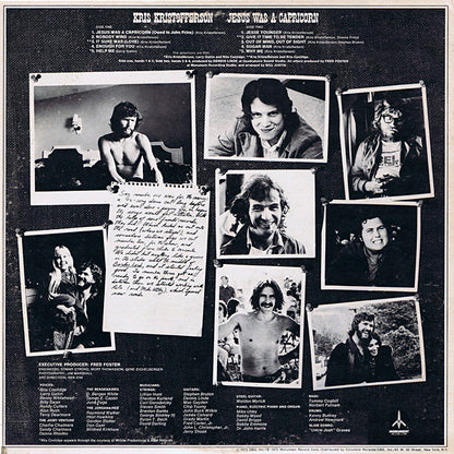 Kris Kristofferson : Jesus Was A Capricorn (LP,Album)