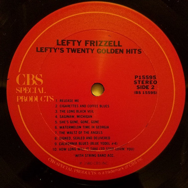 Lefty Frizzell : Lefty's 20 Golden Hits (LP,Compilation)