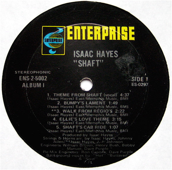 Isaac Hayes : Shaft (LP,Album,Stereo)
