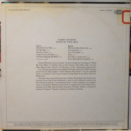 Tammy Wynette : Stand By Your Man (LP,Album)