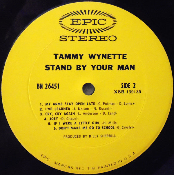 Tammy Wynette : Stand By Your Man (LP,Album)