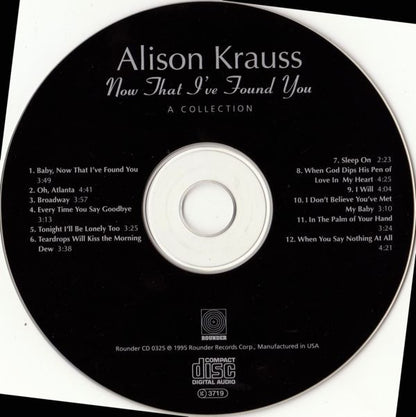 Alison Krauss : Now That I've Found You: A Collection (Compilation)