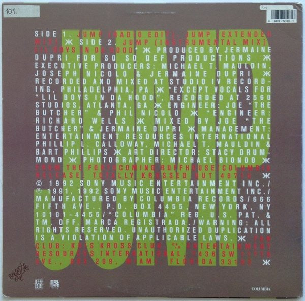 Kris Kross : Jump (12",33 ⅓ RPM,Single)